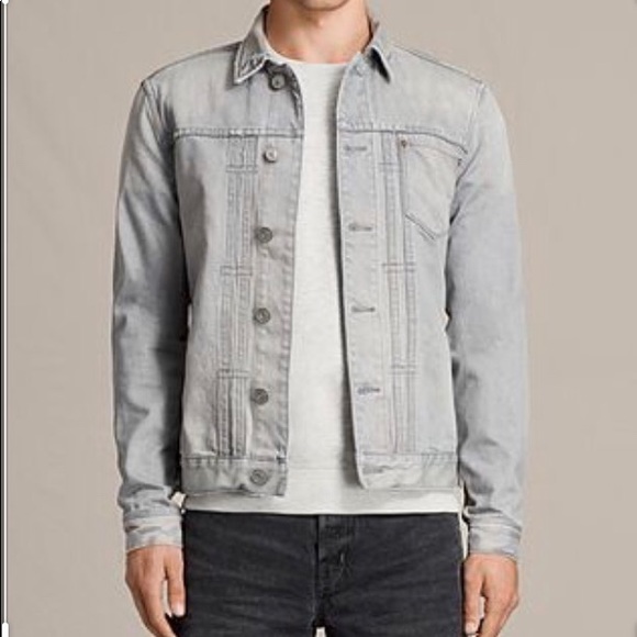 All Saints Other - All Saints garret light gray denim jacket size S